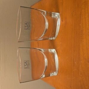 LSA International Vases Handcrafted & Mouthblown in Poland Set of 2